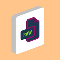 raw computer symbol vector image