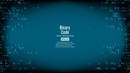 binary code background high-tech matrix vector