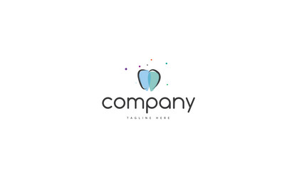 logo on which abstract image vector image
