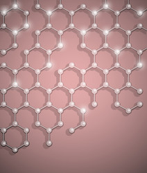 molecular structure background vector image