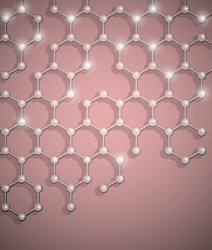 molecular structure background vector