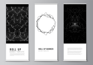 Roll Up Banner Stand Display vector image