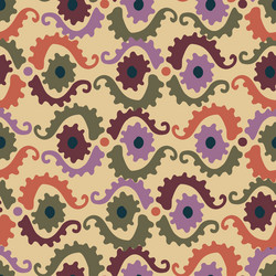 Seamless colorful design pattern botanical vector