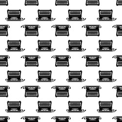 typewriter pattern seamless vector