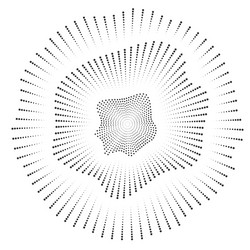 digital sound equalizer with black dots on white vector image