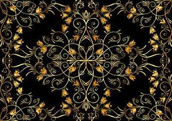 seamless pattern background in baroque rococo vector image