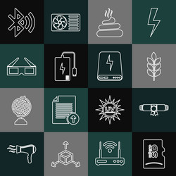 set line micro sd memory card diploma rolled vector image
