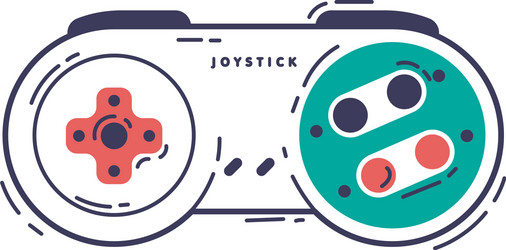 video game controller gamepad console vector image