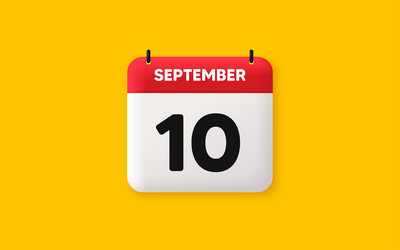10th day of the month icon event schedule date vector image