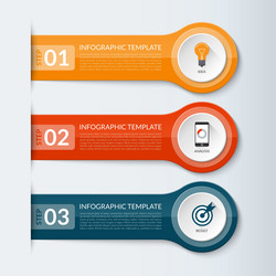 Abstract design template for infographics vector