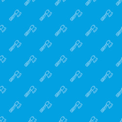 axe with wooden handle pattern seamless vector image