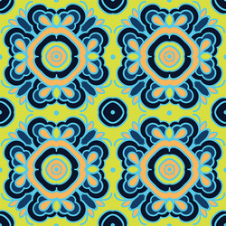 seamless pattern with mosaic tiles vector image