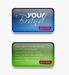 web elements design vector image