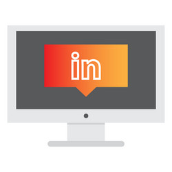 web icon of modern lineart camera digital vector image