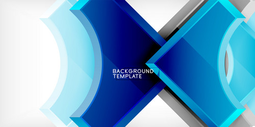 arrow with round elements color geometric shapes vector image