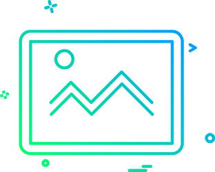 image icon design vector image