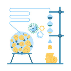 process of conversion idea into money vector image