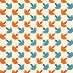 retro abstract seamless diya pattern background vector image