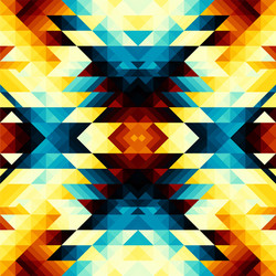 seamless pattern background a triangles vector image