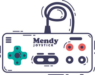 video game console gamepad controller vector image