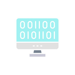 web development coding white line icon vector