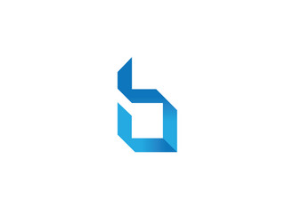 b or q letter arrow logo element for design vector image