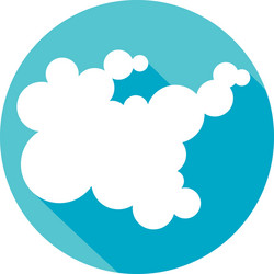 Cute cloud sky with stars Royalty Free Vector Image