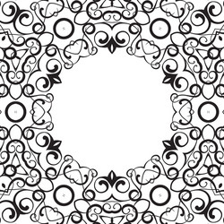 formality circular devices of border frames vector image