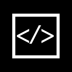 language html icon progrmming code design vector image