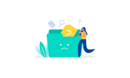 no data empty concept vector image