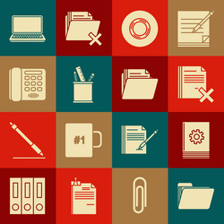 set document folder user manual delete file vector image