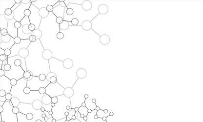 abstract molecular structure background vector image