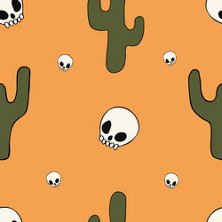 Cartoon seamless pattern with different objects vector