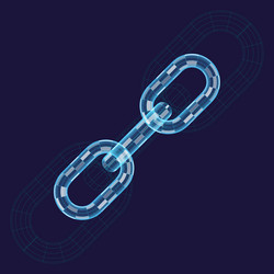 Chain Links Abstract Technology vector image
