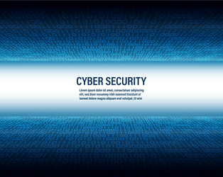 Cyber Security Binary Code Background vector image