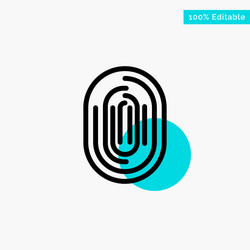 fingerprint identity recognition scan scanner vector image