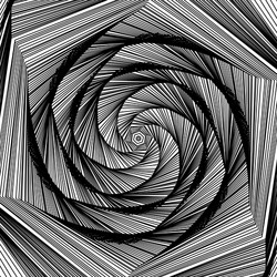 round shapes swirl design template shell pattern vector image