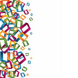 abstract colorful square vector image