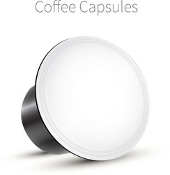 Capsule coffee on a white background isolated vector