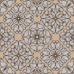 ceramic tile seamless pattern with wave line curls vector image