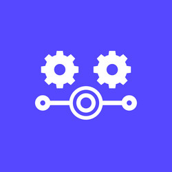 streamline process icon for web vector image