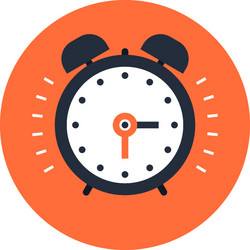 wake up flat web icon vector image