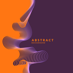 abstract background with dynamic linear waves vector image
