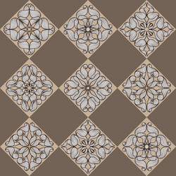 ceramic tile seamless pattern with wave line curls vector image