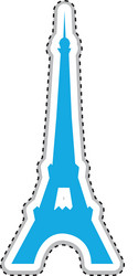 eiffel tower icon image vector image