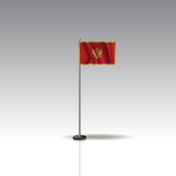 flag country montenegro national vector