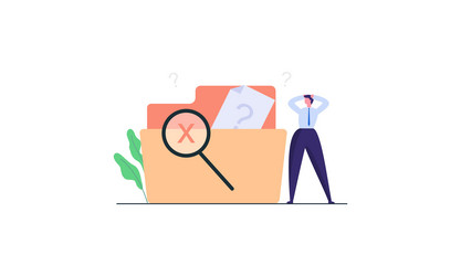 no data empty concept vector image