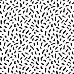 Seamless pattern with small brushstrokes and dash vector