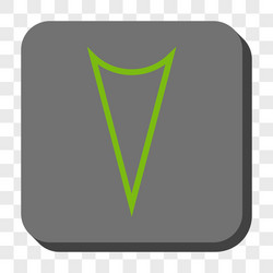 arrowhead down rounded square button vector image