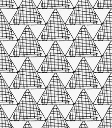 Black marker hatched triangles vector